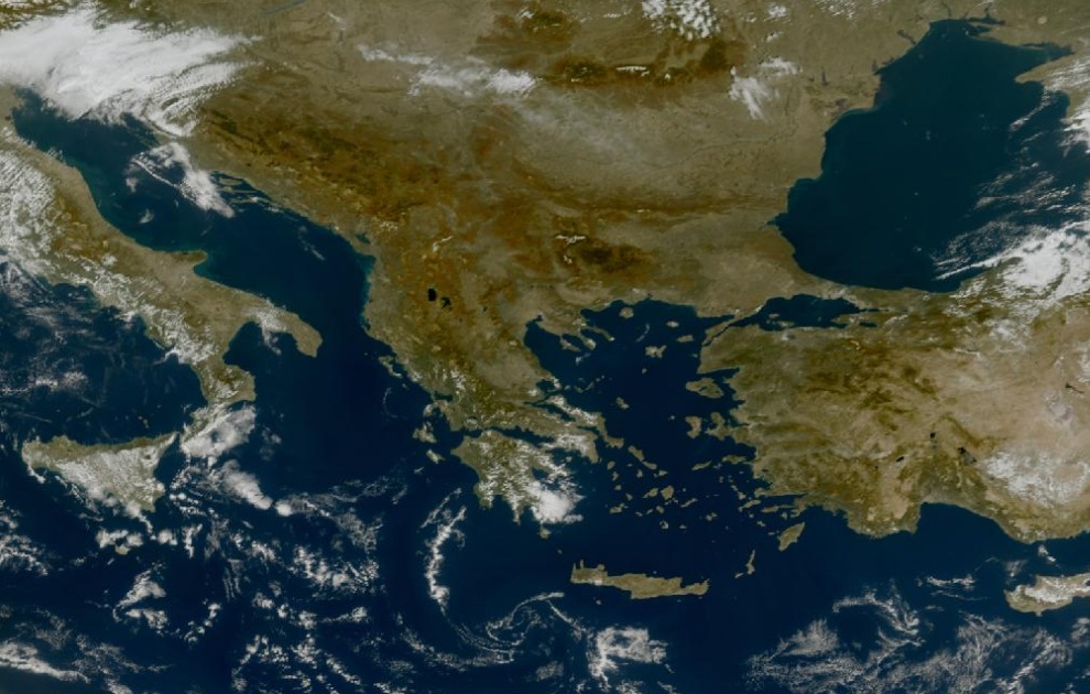 Τελευταία δορυφορική εικόνα νεφοκάλυψης Τελευταία δορυφορική εικόνα νεφοκάλυψης