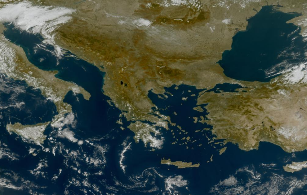 Τελευταία δορυφορική εικόνα νεφοκάλυψης Τελευταία δορυφορική εικόνα νεφοκάλυψης