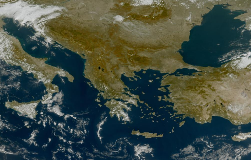 Τελευταία δορυφορική εικόνα νεφοκάλυψης Τελευταία δορυφορική εικόνα νεφοκάλυψης