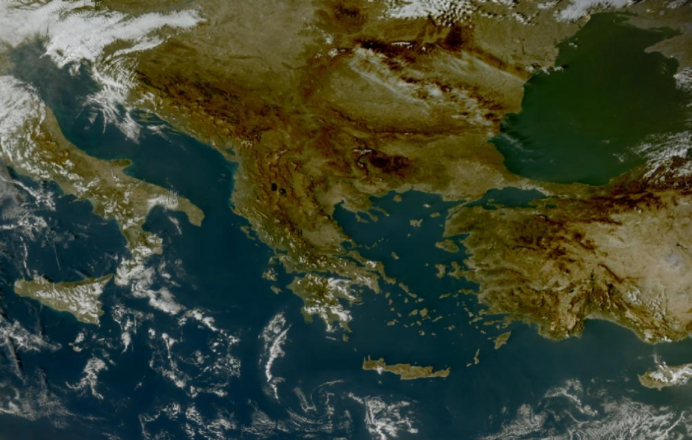 Τελευταία δορυφορική εικόνα νεφοκάλυψης Τελευταία δορυφορική εικόνα νεφοκάλυψης