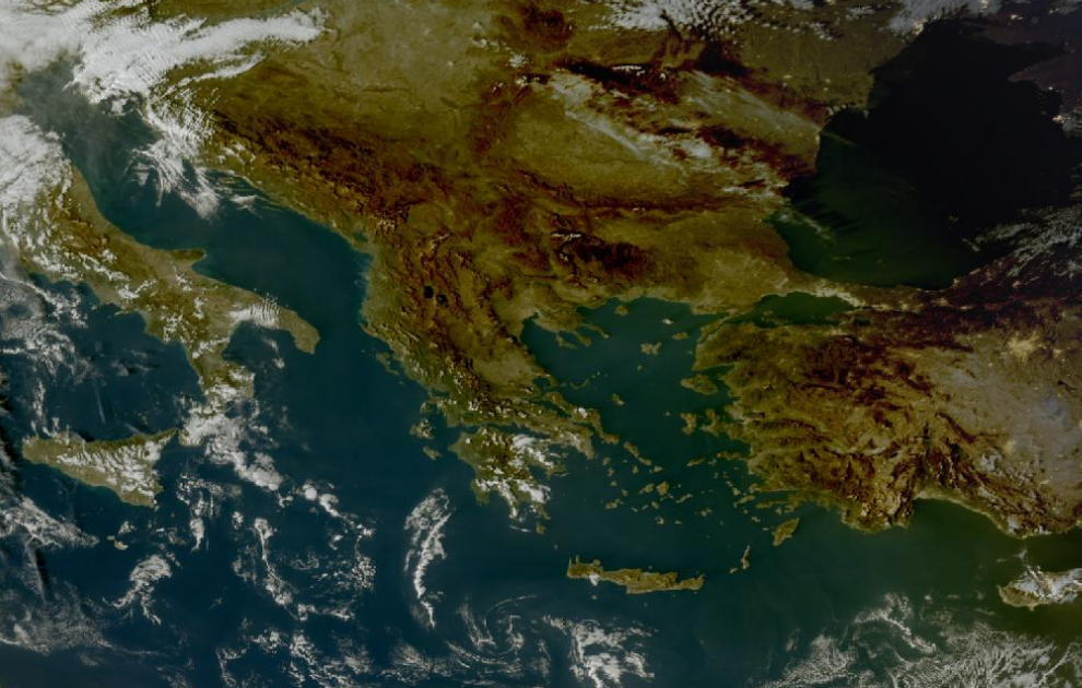 Τελευταία δορυφορική εικόνα νεφοκάλυψης Τελευταία δορυφορική εικόνα νεφοκάλυψης