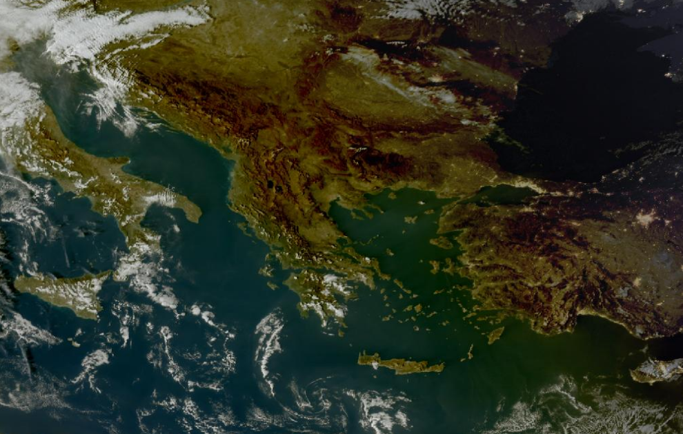 Τελευταία δορυφορική εικόνα νεφοκάλυψης Τελευταία δορυφορική εικόνα νεφοκάλυψης