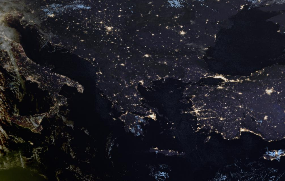 Τελευταία δορυφορική εικόνα νεφοκάλυψης Τελευταία δορυφορική εικόνα νεφοκάλυψης