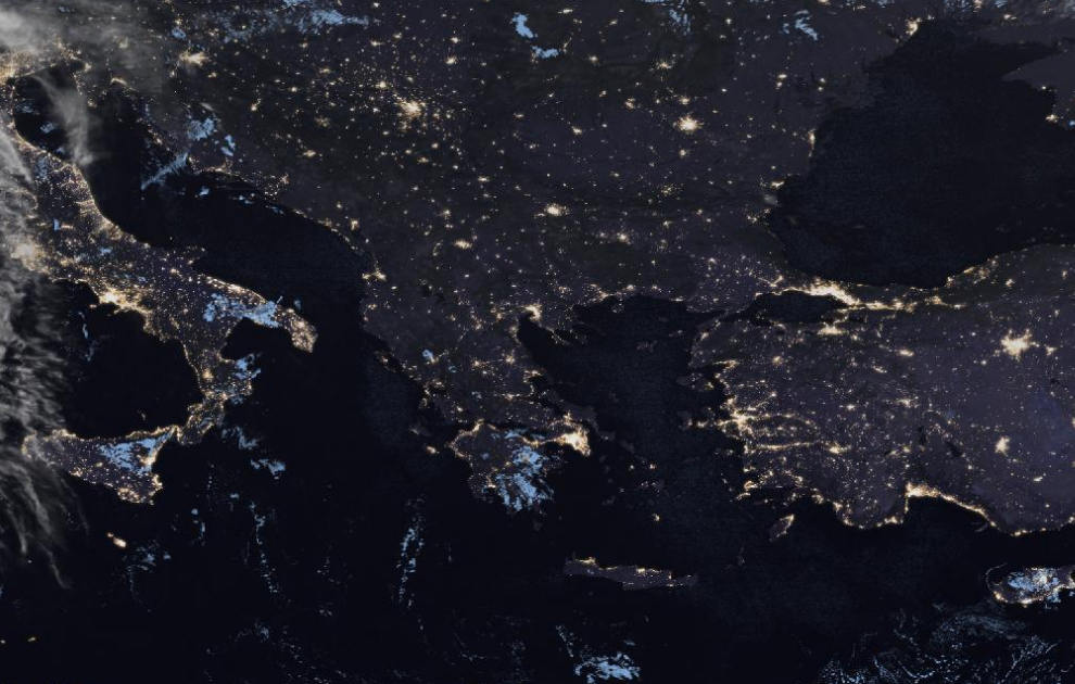 Τελευταία δορυφορική εικόνα νεφοκάλυψης Τελευταία δορυφορική εικόνα νεφοκάλυψης