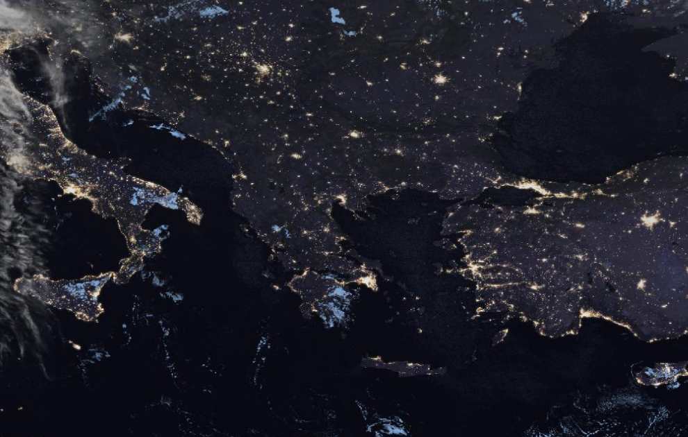 Τελευταία δορυφορική εικόνα νεφοκάλυψης Τελευταία δορυφορική εικόνα νεφοκάλυψης