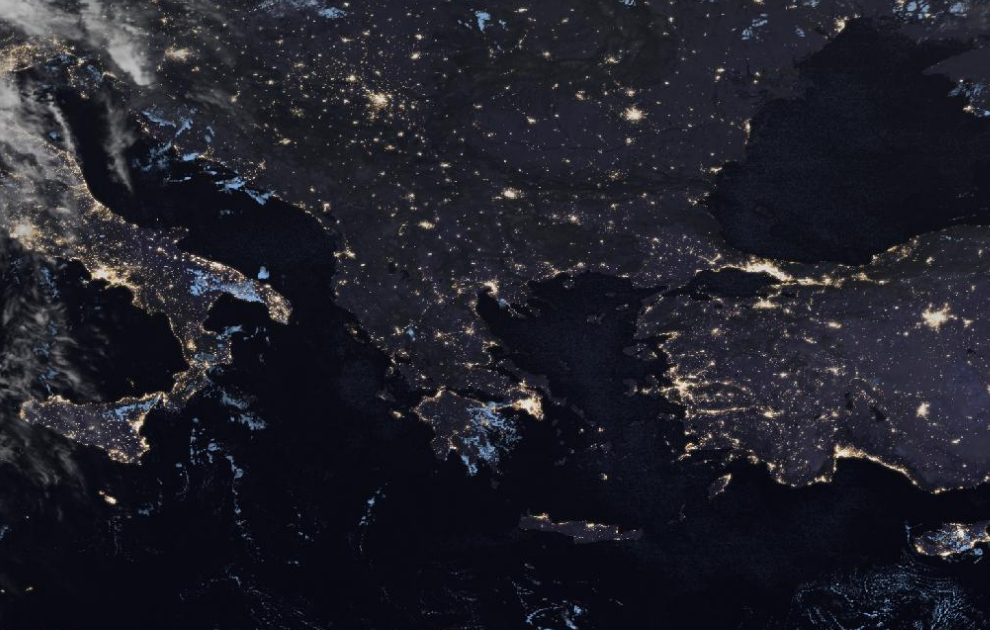 Τελευταία δορυφορική εικόνα νεφοκάλυψης Τελευταία δορυφορική εικόνα νεφοκάλυψης