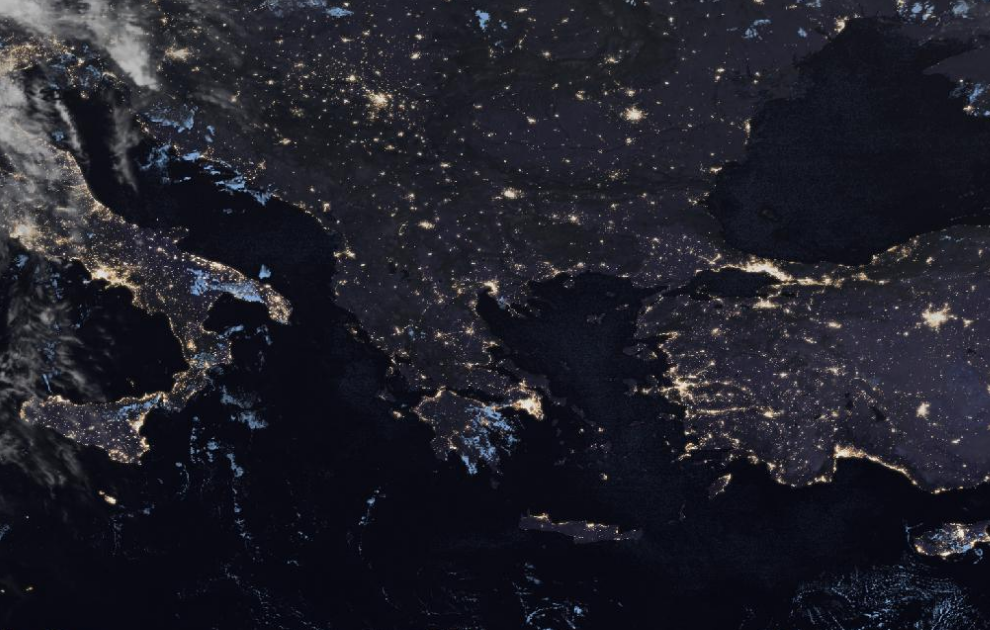 Τελευταία δορυφορική εικόνα νεφοκάλυψης Τελευταία δορυφορική εικόνα νεφοκάλυψης