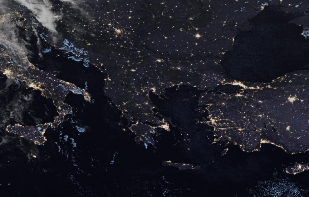 Τελευταία δορυφορική εικόνα νεφοκάλυψης Τελευταία δορυφορική εικόνα νεφοκάλυψης