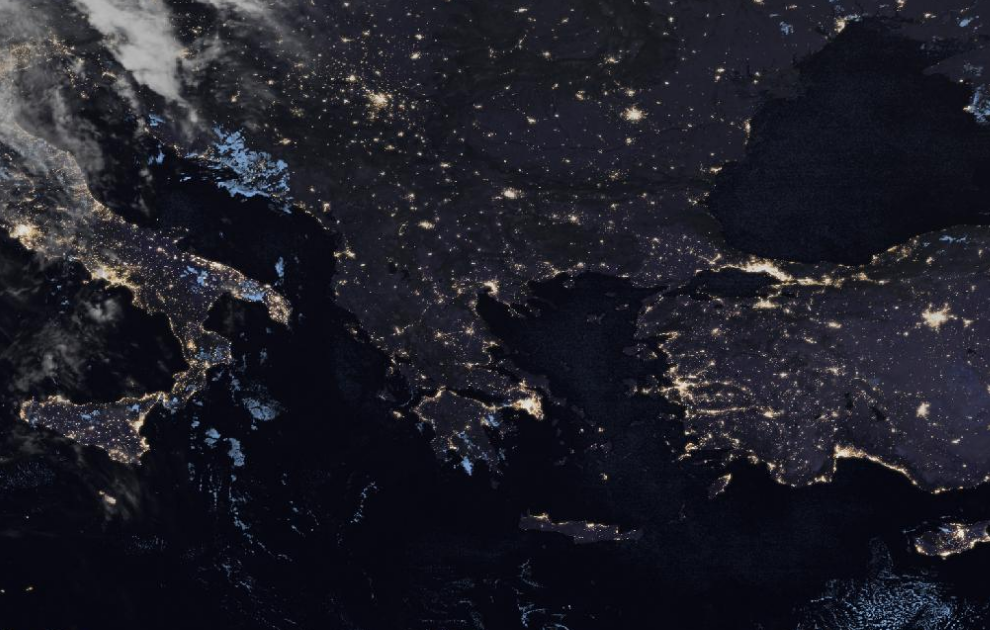 Τελευταία δορυφορική εικόνα νεφοκάλυψης Τελευταία δορυφορική εικόνα νεφοκάλυψης