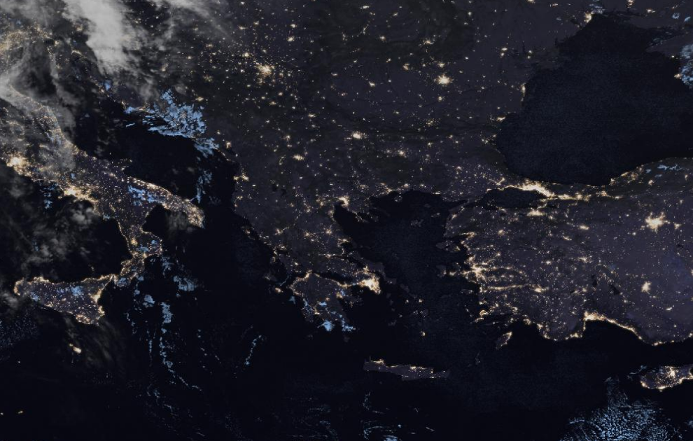 Τελευταία δορυφορική εικόνα νεφοκάλυψης Τελευταία δορυφορική εικόνα νεφοκάλυψης