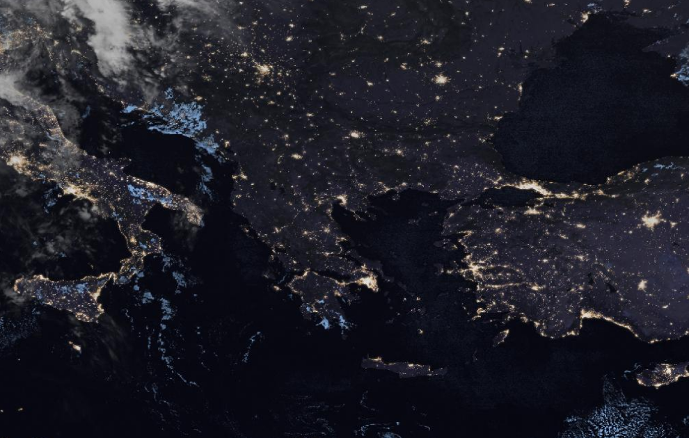 Τελευταία δορυφορική εικόνα νεφοκάλυψης Τελευταία δορυφορική εικόνα νεφοκάλυψης