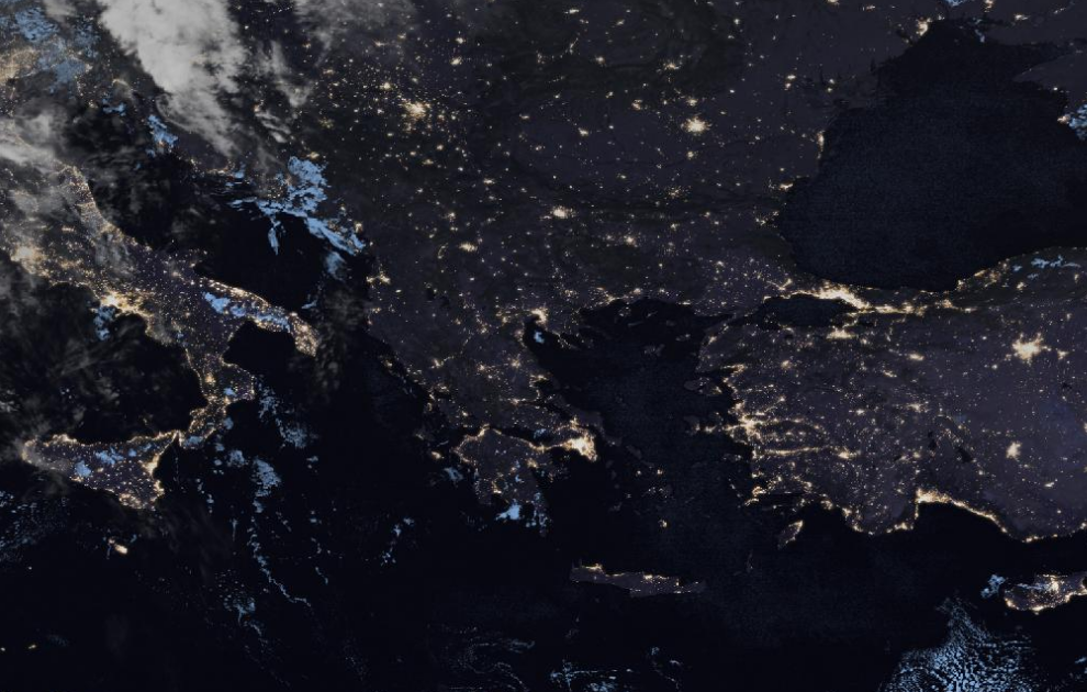 Τελευταία δορυφορική εικόνα νεφοκάλυψης Τελευταία δορυφορική εικόνα νεφοκάλυψης