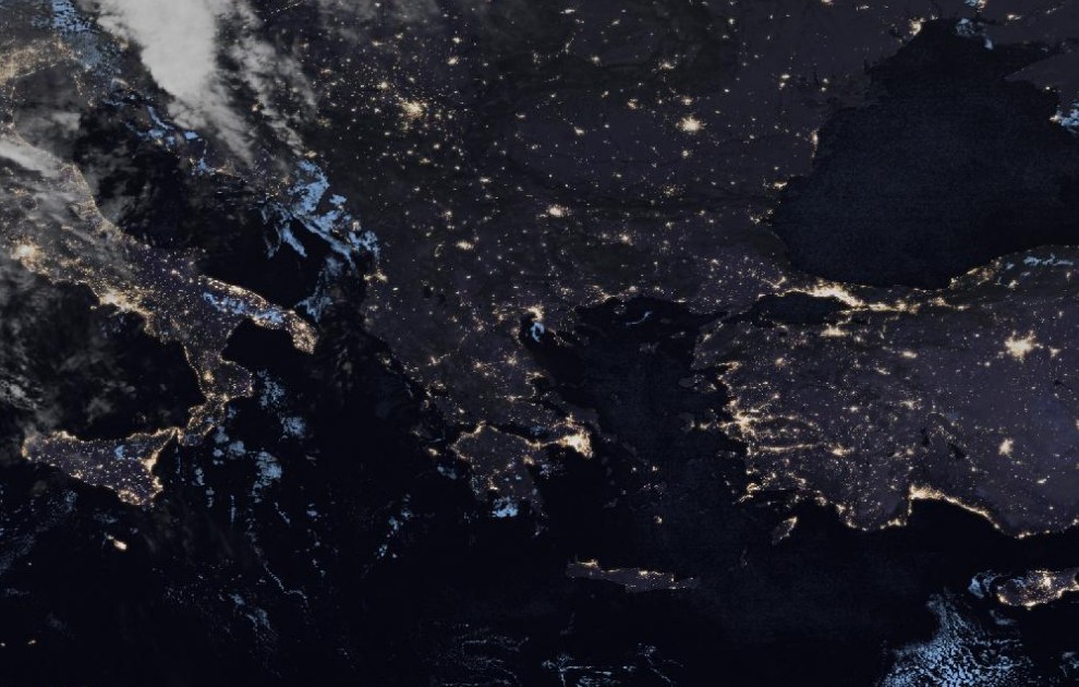 Τελευταία δορυφορική εικόνα νεφοκάλυψης Τελευταία δορυφορική εικόνα νεφοκάλυψης