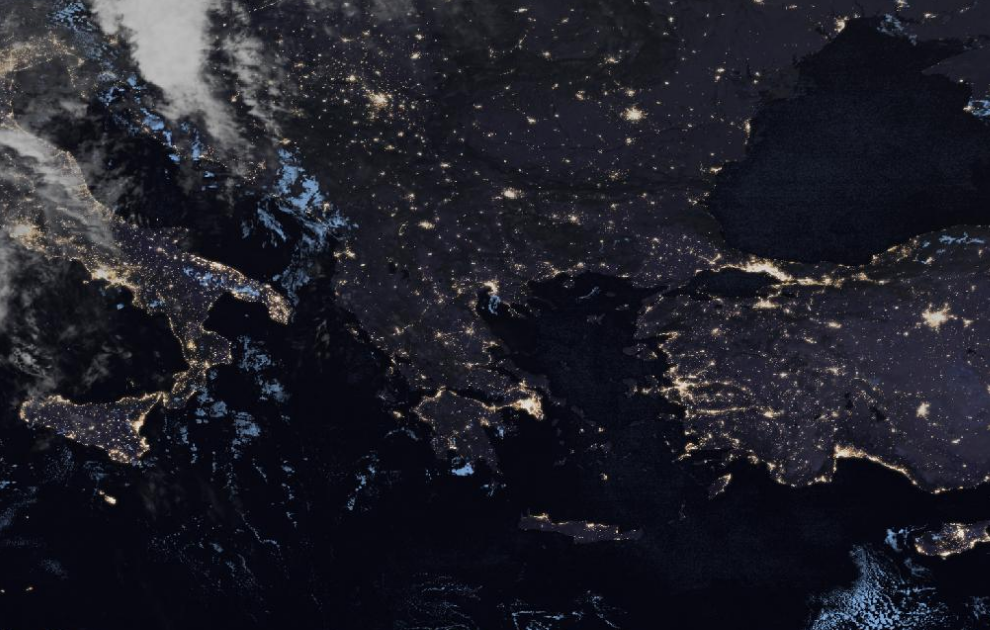 Τελευταία δορυφορική εικόνα νεφοκάλυψης Τελευταία δορυφορική εικόνα νεφοκάλυψης