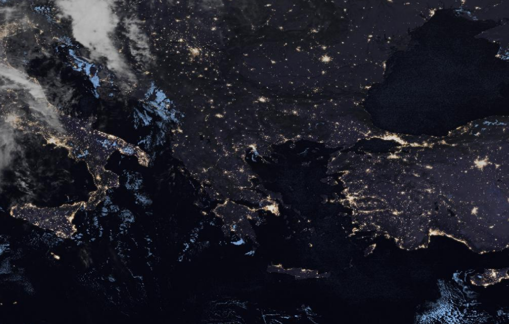 Τελευταία δορυφορική εικόνα νεφοκάλυψης Τελευταία δορυφορική εικόνα νεφοκάλυψης