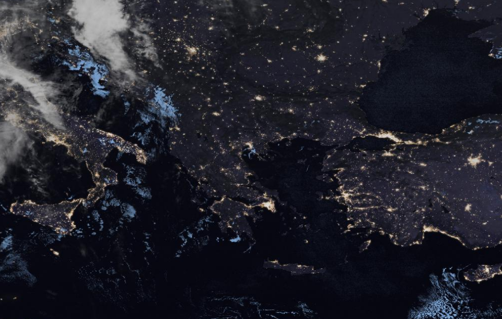 Τελευταία δορυφορική εικόνα νεφοκάλυψης Τελευταία δορυφορική εικόνα νεφοκάλυψης