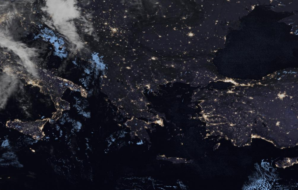 Τελευταία δορυφορική εικόνα νεφοκάλυψης Τελευταία δορυφορική εικόνα νεφοκάλυψης