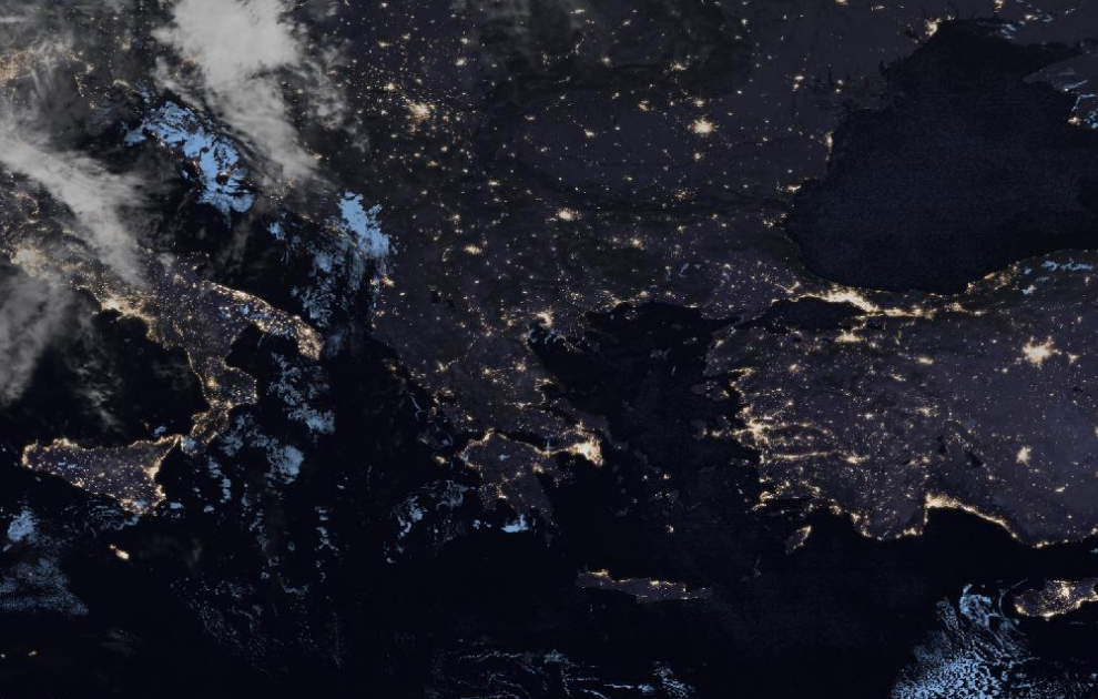 Τελευταία δορυφορική εικόνα νεφοκάλυψης Τελευταία δορυφορική εικόνα νεφοκάλυψης