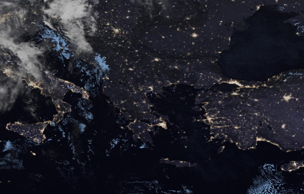 Τελευταία δορυφορική εικόνα νεφοκάλυψης Τελευταία δορυφορική εικόνα νεφοκάλυψης