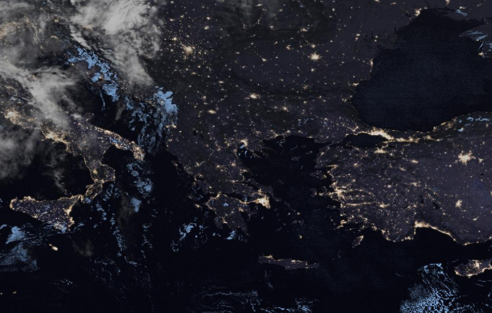 Τελευταία δορυφορική εικόνα νεφοκάλυψης Τελευταία δορυφορική εικόνα νεφοκάλυψης