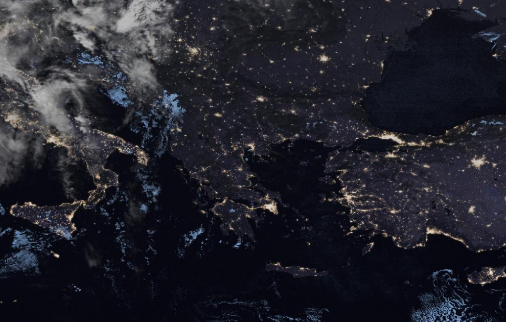 Τελευταία δορυφορική εικόνα νεφοκάλυψης Τελευταία δορυφορική εικόνα νεφοκάλυψης