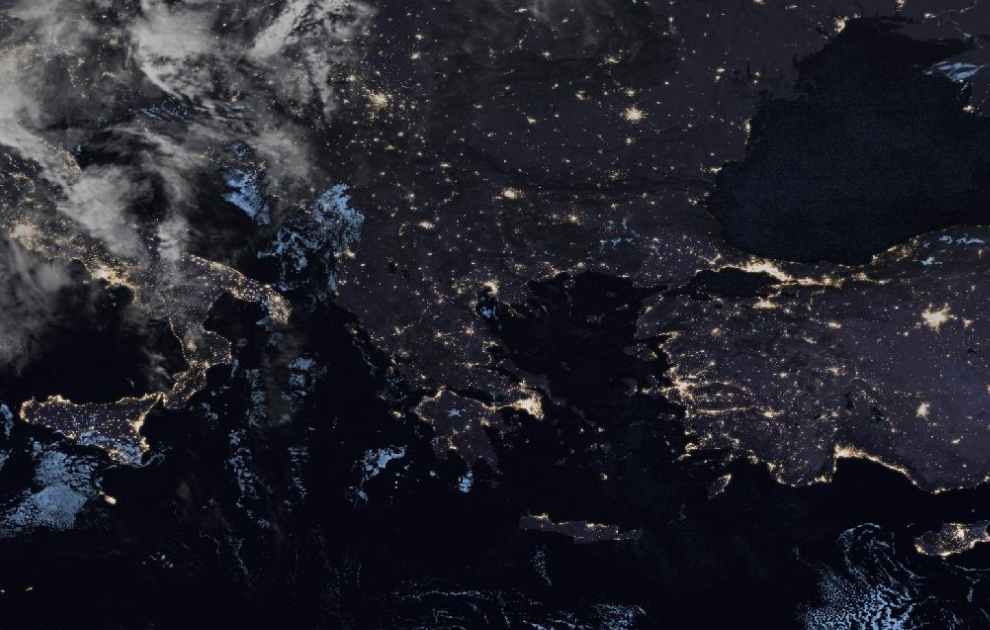 Τελευταία δορυφορική εικόνα νεφοκάλυψης Τελευταία δορυφορική εικόνα νεφοκάλυψης