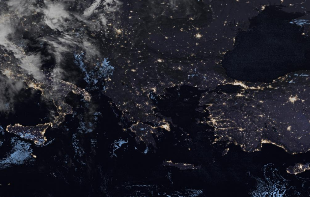 Τελευταία δορυφορική εικόνα νεφοκάλυψης Τελευταία δορυφορική εικόνα νεφοκάλυψης