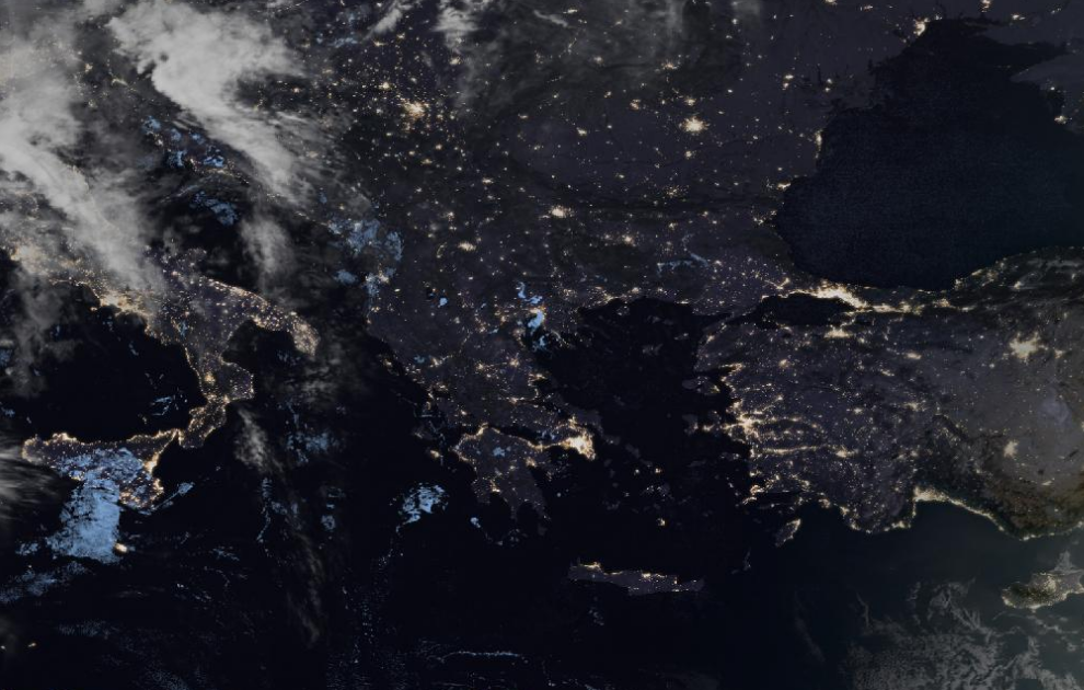 Τελευταία δορυφορική εικόνα νεφοκάλυψης