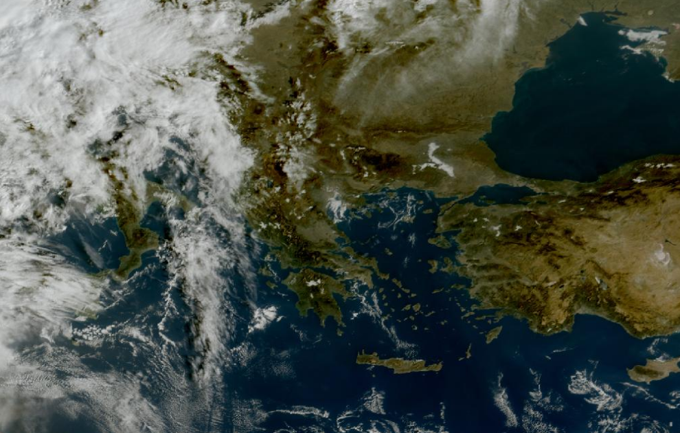 Τελευταία δορυφορική εικόνα νεφοκάλυψης Τελευταία δορυφορική εικόνα νεφοκάλυψης