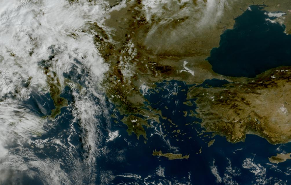 Τελευταία δορυφορική εικόνα νεφοκάλυψης Τελευταία δορυφορική εικόνα νεφοκάλυψης