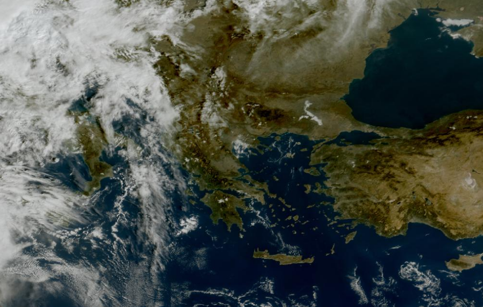 Τελευταία δορυφορική εικόνα νεφοκάλυψης Τελευταία δορυφορική εικόνα νεφοκάλυψης