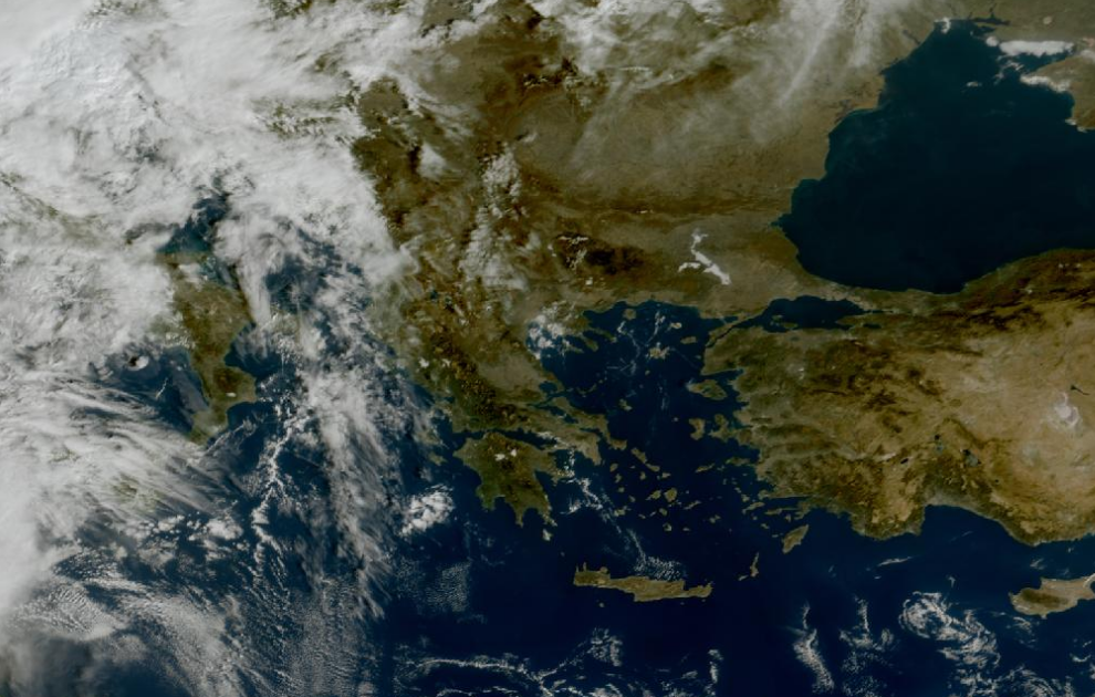 Τελευταία δορυφορική εικόνα νεφοκάλυψης Τελευταία δορυφορική εικόνα νεφοκάλυψης