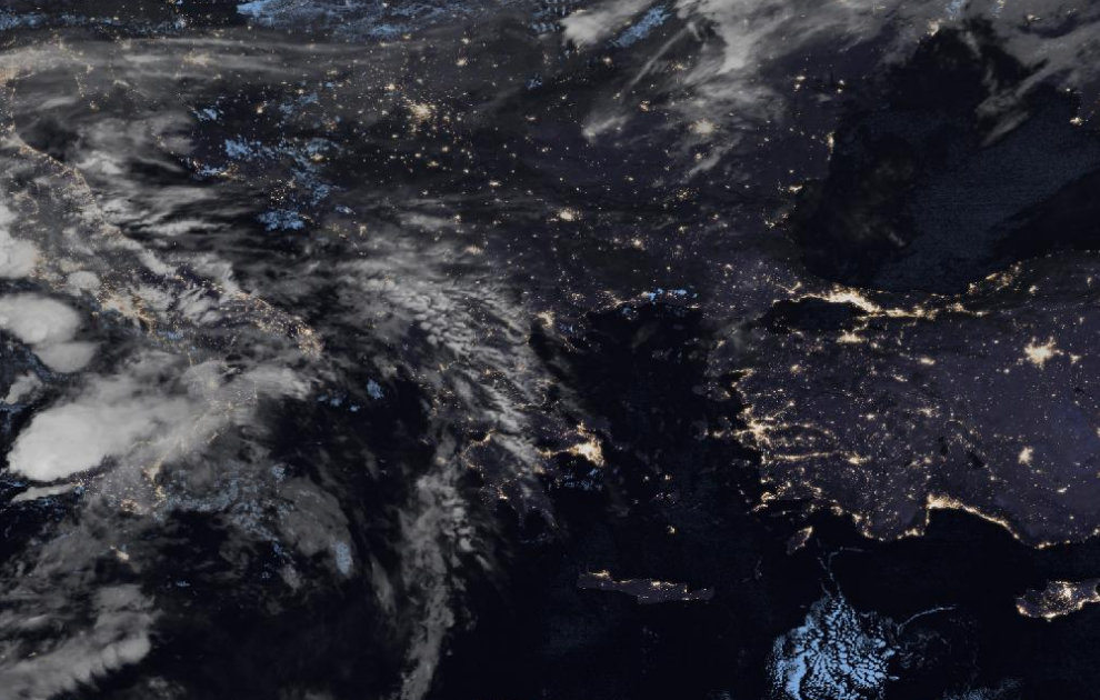 Τελευταία δορυφορική εικόνα νεφοκάλυψης Τελευταία δορυφορική εικόνα νεφοκάλυψης