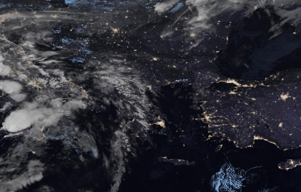 Τελευταία δορυφορική εικόνα νεφοκάλυψης Τελευταία δορυφορική εικόνα νεφοκάλυψης