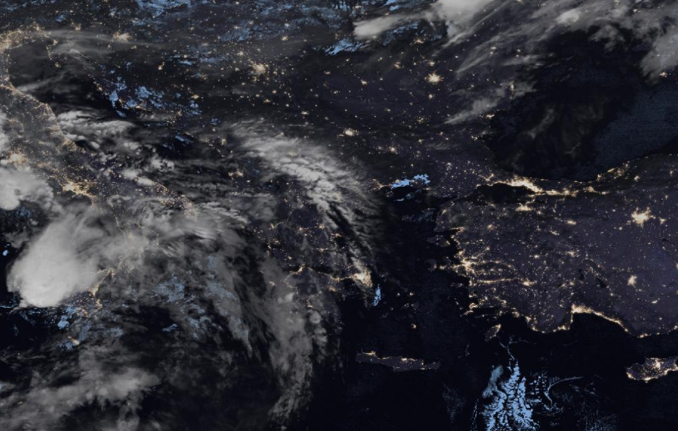 Τελευταία δορυφορική εικόνα νεφοκάλυψης Τελευταία δορυφορική εικόνα νεφοκάλυψης