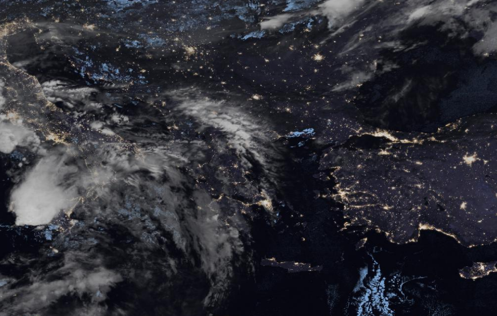 Τελευταία δορυφορική εικόνα νεφοκάλυψης Τελευταία δορυφορική εικόνα νεφοκάλυψης