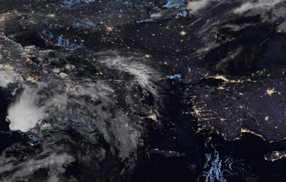 Τελευταία δορυφορική εικόνα νεφοκάλυψης Τελευταία δορυφορική εικόνα νεφοκάλυψης