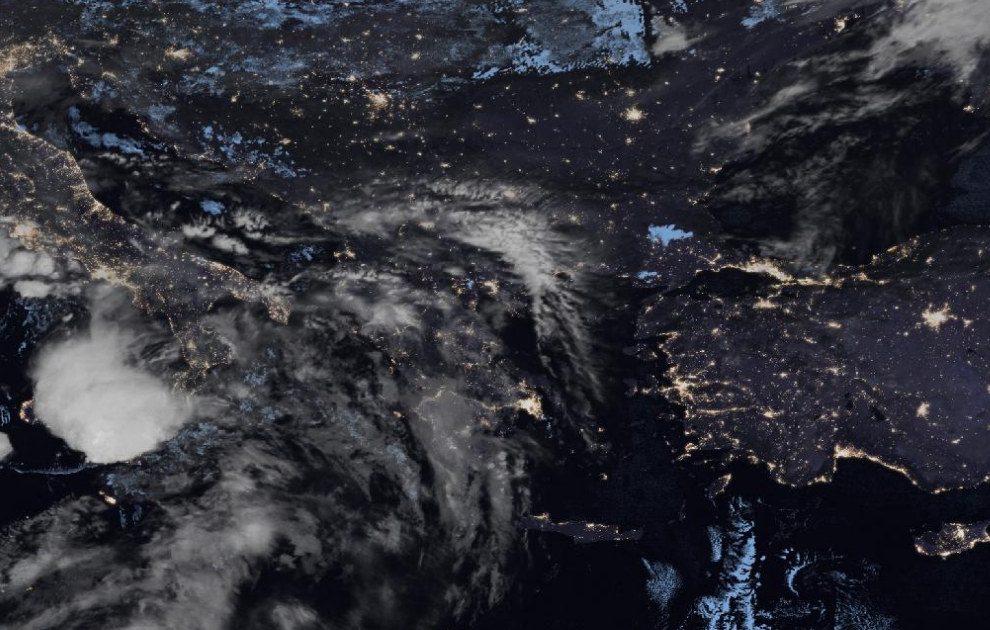 Τελευταία δορυφορική εικόνα νεφοκάλυψης Τελευταία δορυφορική εικόνα νεφοκάλυψης