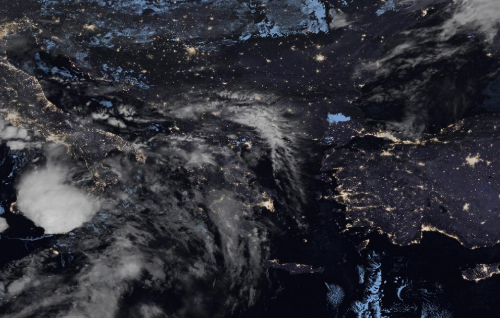 Τελευταία δορυφορική εικόνα νεφοκάλυψης Τελευταία δορυφορική εικόνα νεφοκάλυψης