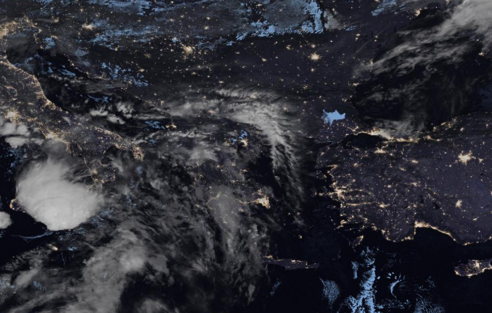 Τελευταία δορυφορική εικόνα νεφοκάλυψης Τελευταία δορυφορική εικόνα νεφοκάλυψης