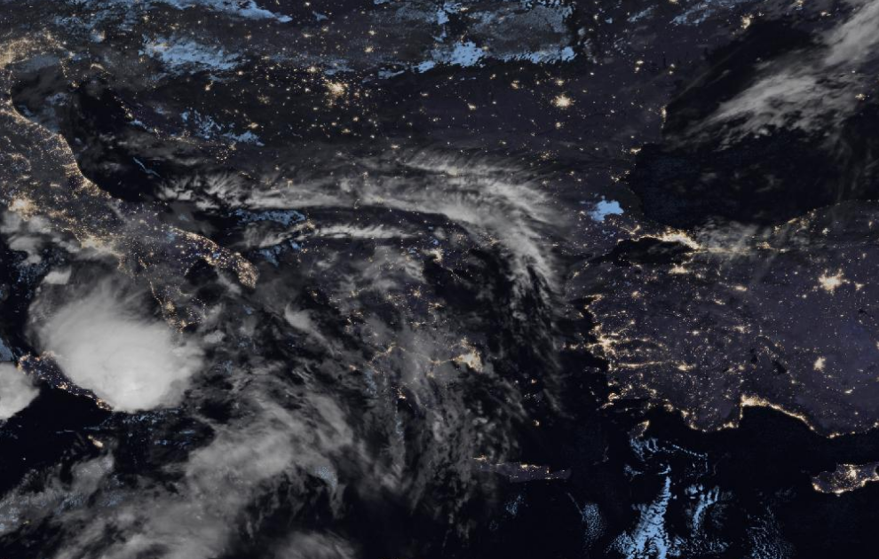 Τελευταία δορυφορική εικόνα νεφοκάλυψης Τελευταία δορυφορική εικόνα νεφοκάλυψης