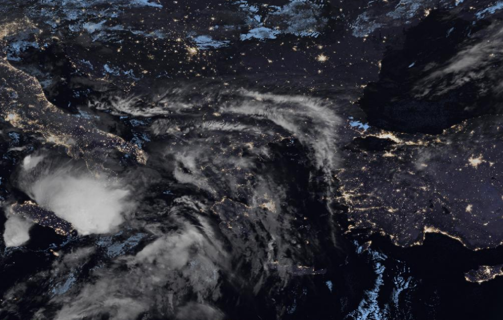 Τελευταία δορυφορική εικόνα νεφοκάλυψης Τελευταία δορυφορική εικόνα νεφοκάλυψης