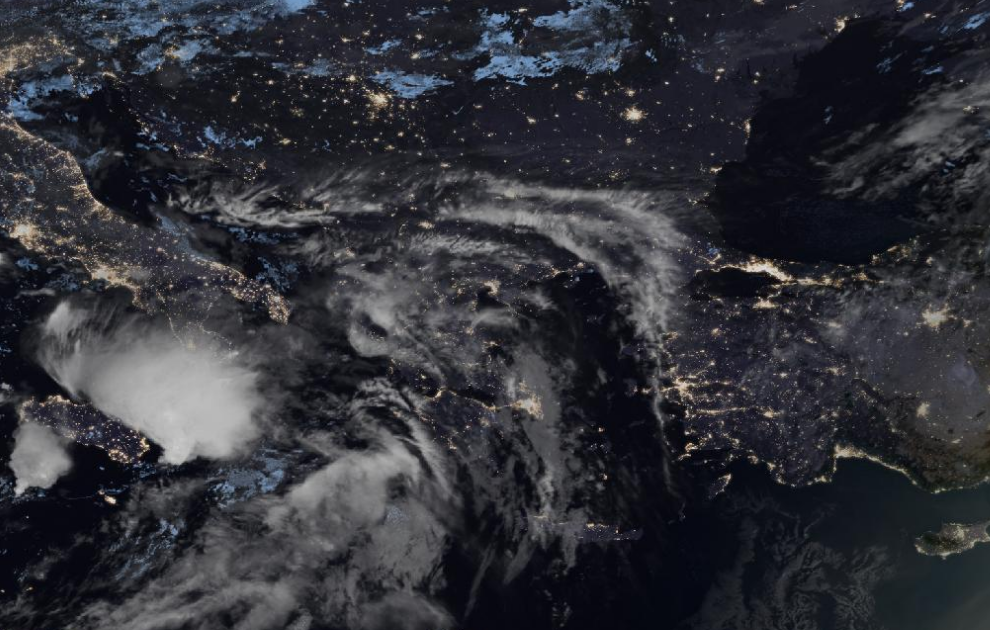 Τελευταία δορυφορική εικόνα νεφοκάλυψης Τελευταία δορυφορική εικόνα νεφοκάλυψης