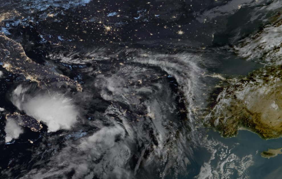 Τελευταία δορυφορική εικόνα νεφοκάλυψης Τελευταία δορυφορική εικόνα νεφοκάλυψης