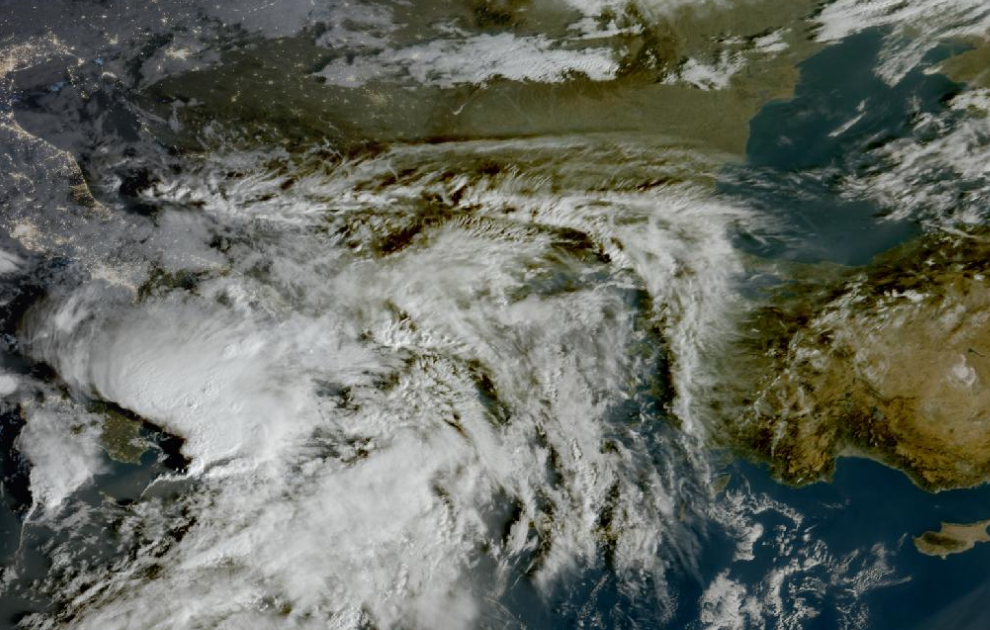 Τελευταία δορυφορική εικόνα νεφοκάλυψης Τελευταία δορυφορική εικόνα νεφοκάλυψης