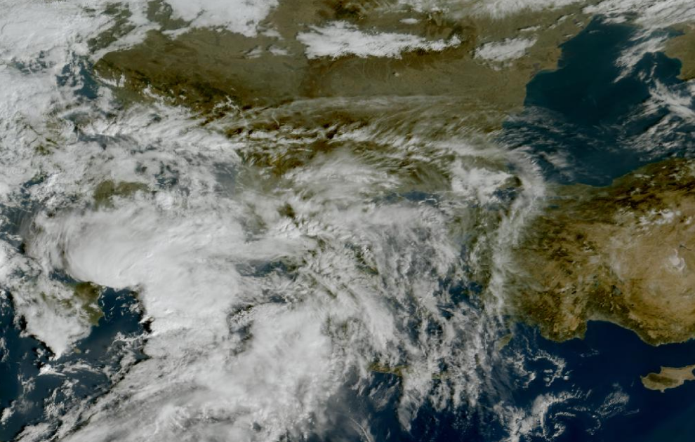 Τελευταία δορυφορική εικόνα νεφοκάλυψης Τελευταία δορυφορική εικόνα νεφοκάλυψης