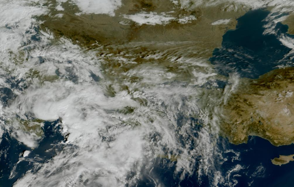 Τελευταία δορυφορική εικόνα νεφοκάλυψης Τελευταία δορυφορική εικόνα νεφοκάλυψης