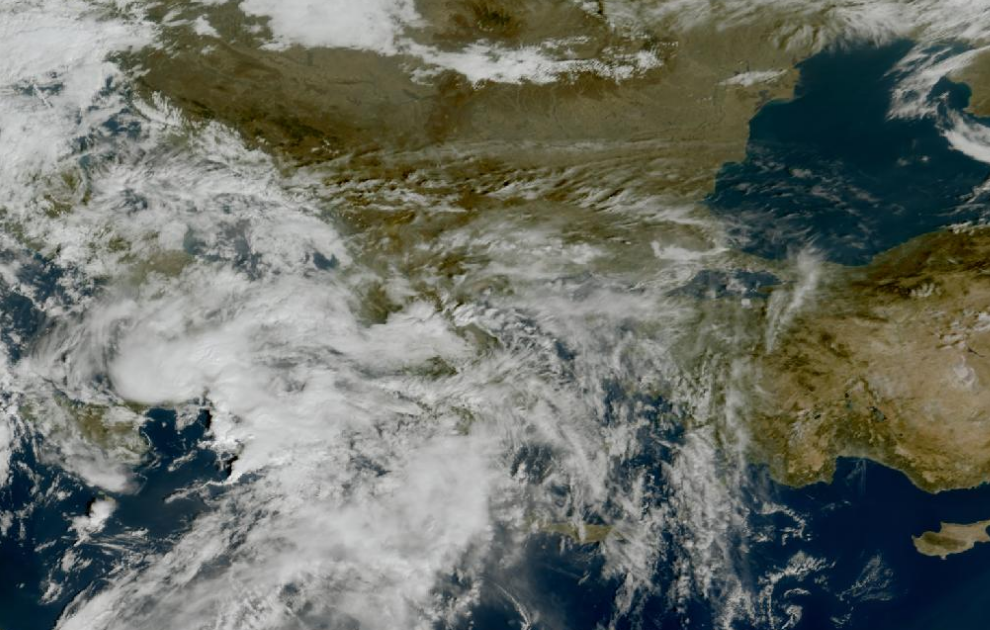 Τελευταία δορυφορική εικόνα νεφοκάλυψης Τελευταία δορυφορική εικόνα νεφοκάλυψης