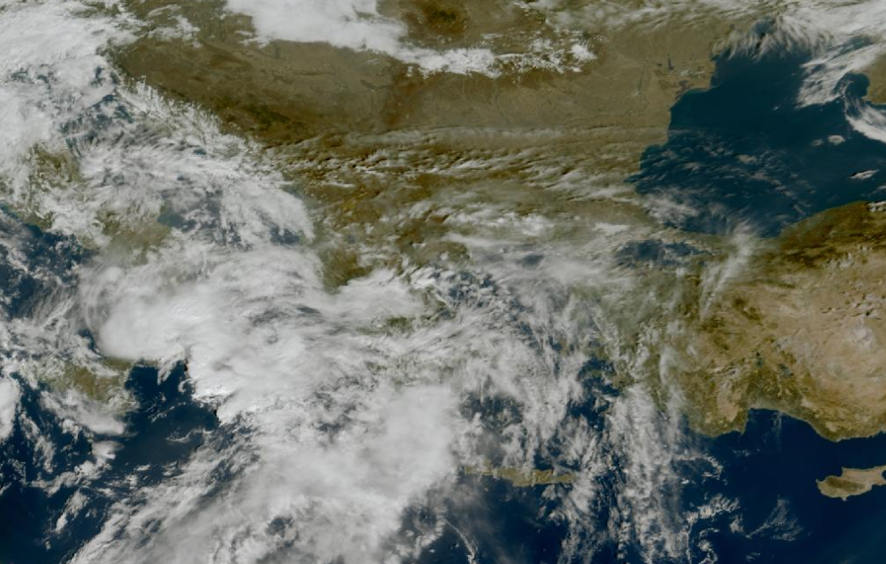 Τελευταία δορυφορική εικόνα νεφοκάλυψης Τελευταία δορυφορική εικόνα νεφοκάλυψης