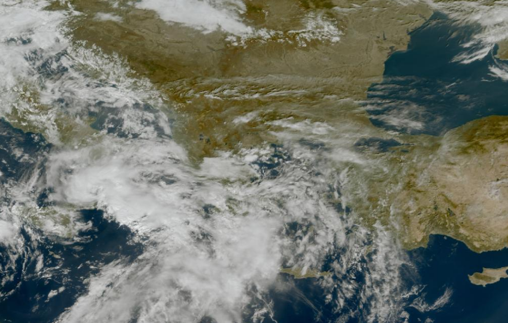 Τελευταία δορυφορική εικόνα νεφοκάλυψης Τελευταία δορυφορική εικόνα νεφοκάλυψης